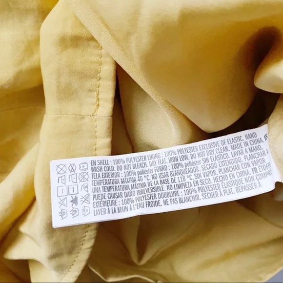 Yellow Draped Off Shoulder Romper - Picture 9 of 10